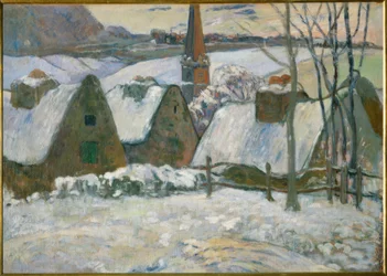 Breton Village in the Snow